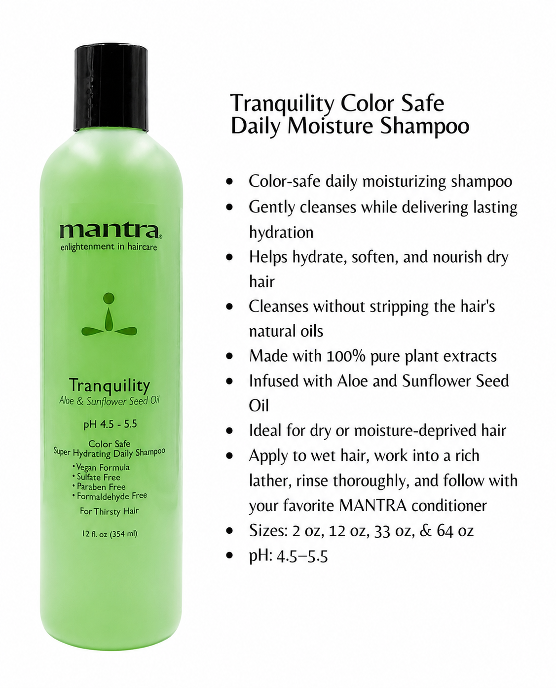 MANTRA - Tranquility Super Hydrating Daily Shampoo - 12oz