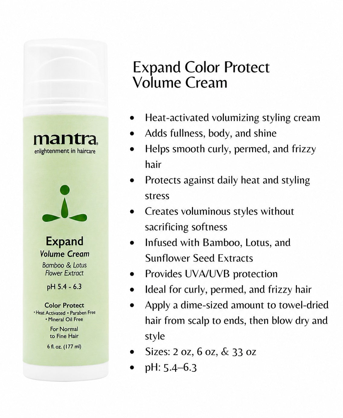 MANTRA - Expand Volume Cream - 6oz